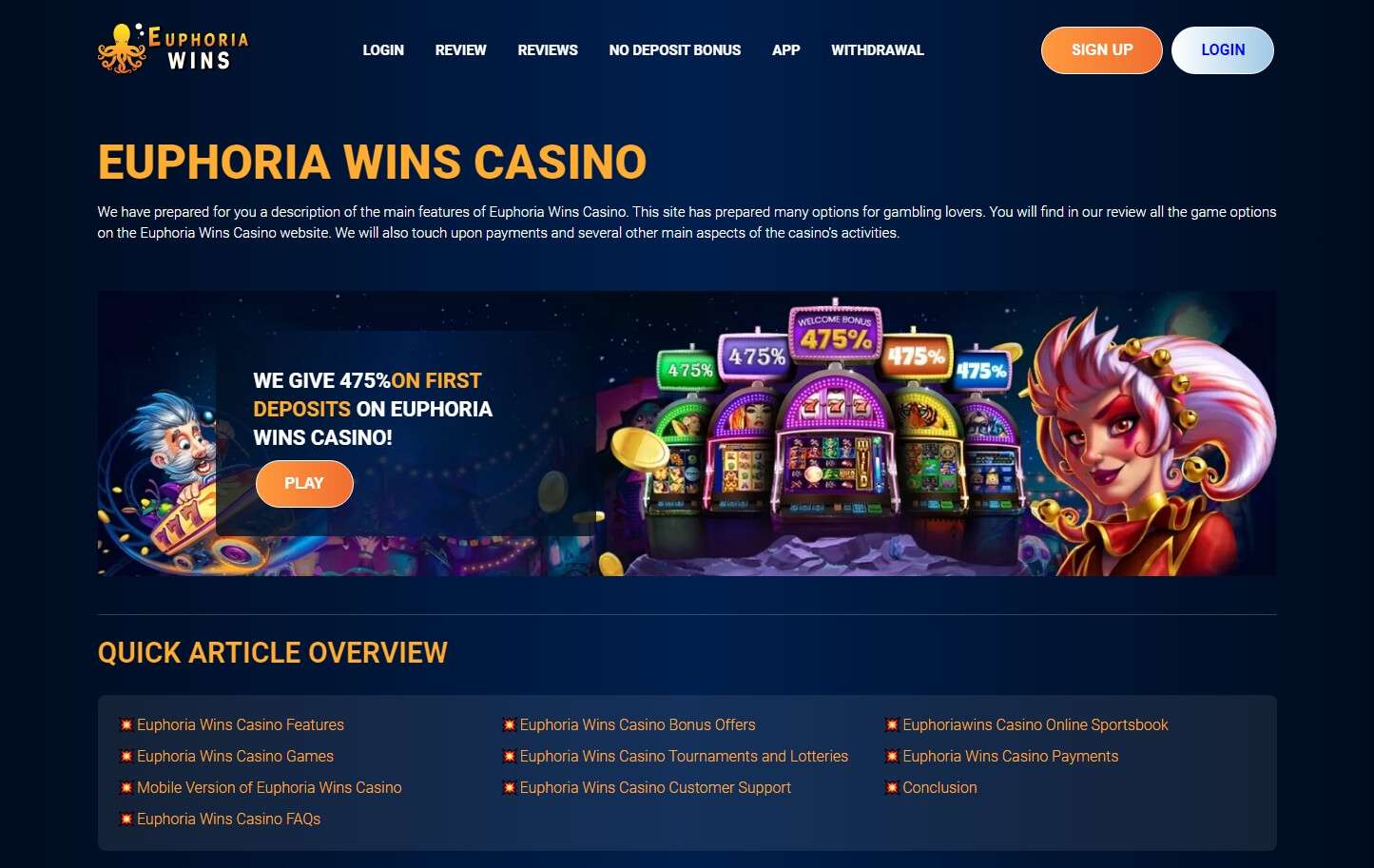 Big Wins Casino